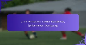 2-4-4 Formation: Taktisk fleksibilitet, Spilleransvar, Overgange